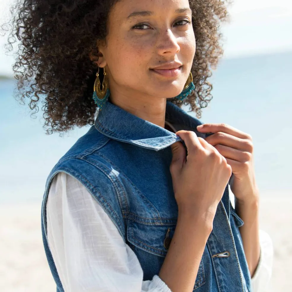 Veste en jean, sans manches