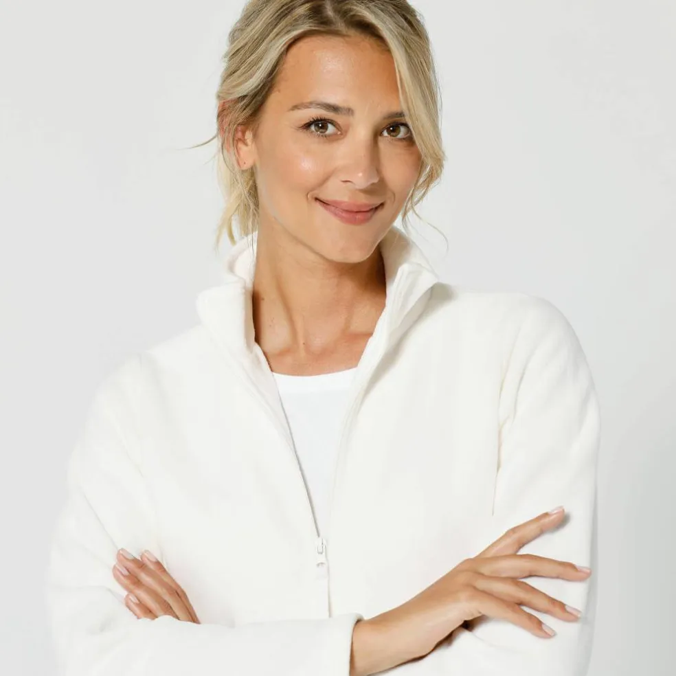Veste zippée maille polaire, manches longues