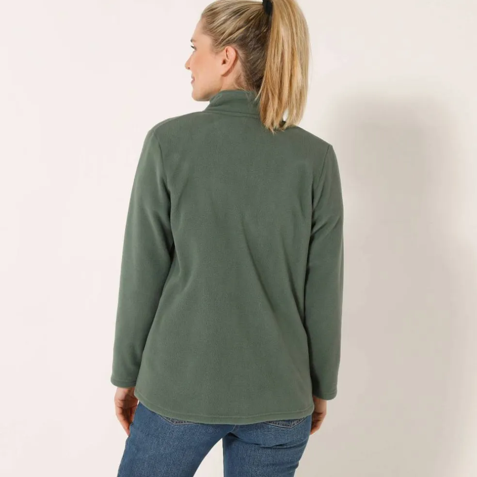 Veste zippée maille polaire, manches longues