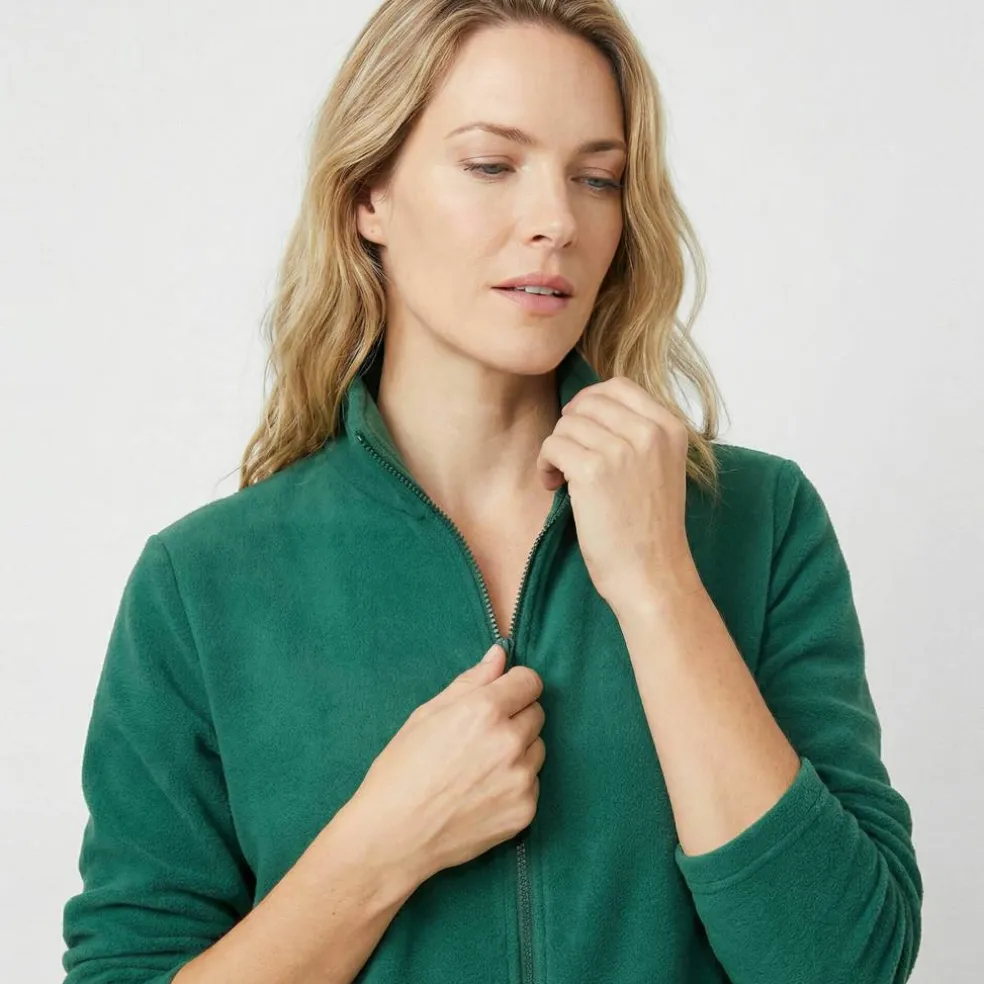 Veste zippée maille polaire, manches longues