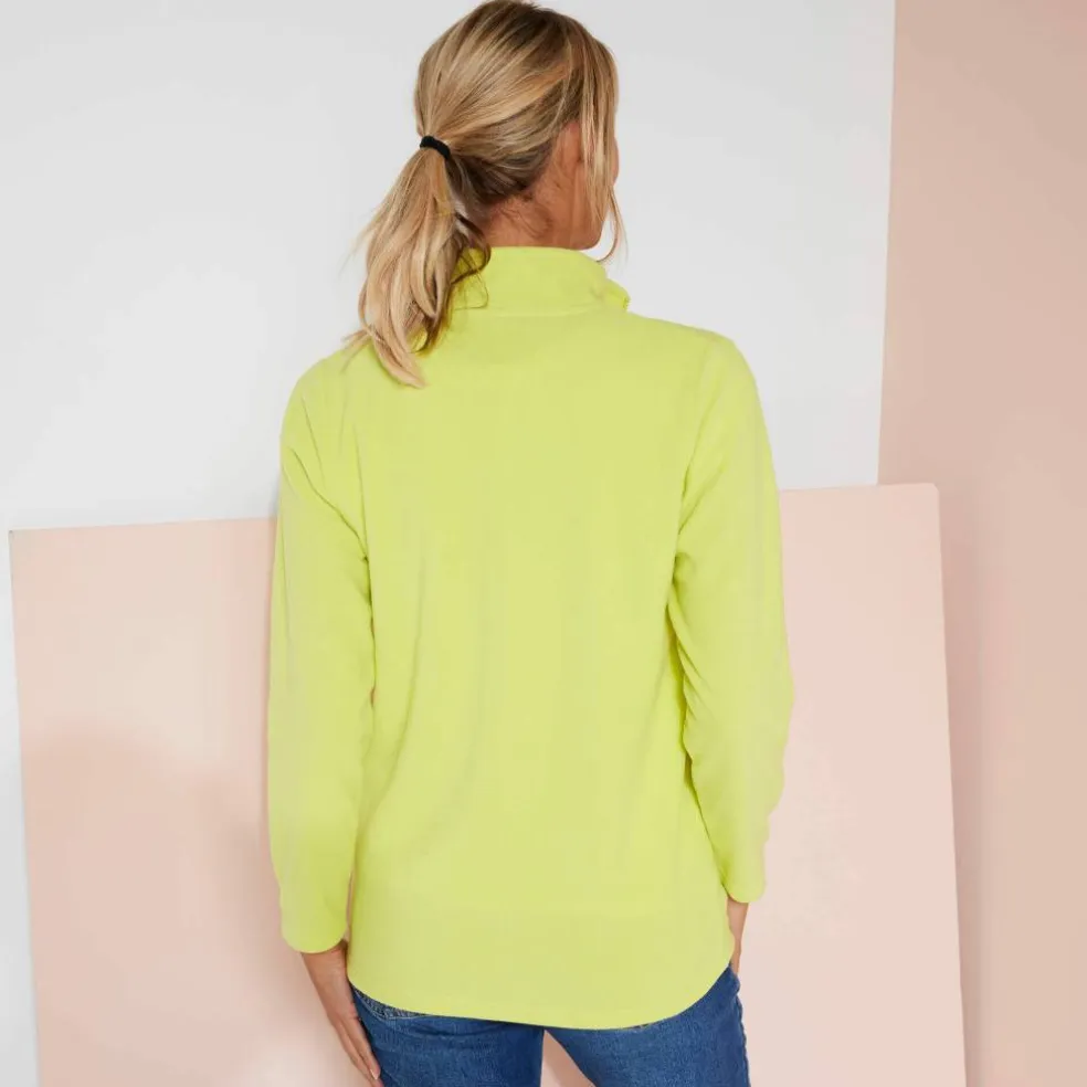 Veste zippée maille polaire, manches longues